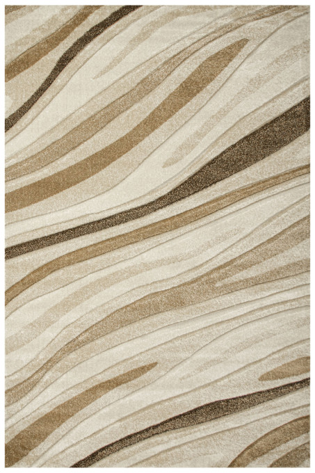 Koberec Amelia C012A vlny, hnedý / béžový