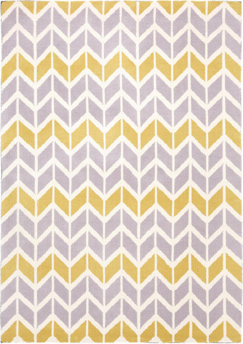 Koberec Arlo 06 Chevron Lemon sivý