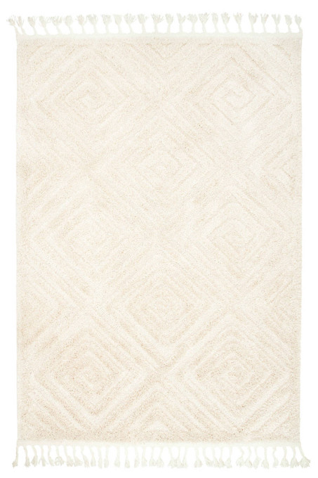 Levně Koberec Berber 7061 Romby 3D ivory / slonová kosť / krémový