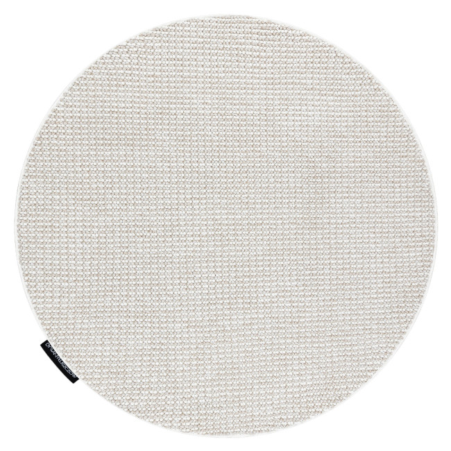 Koberec CASABLANCA LOOP biely / béžový kruh