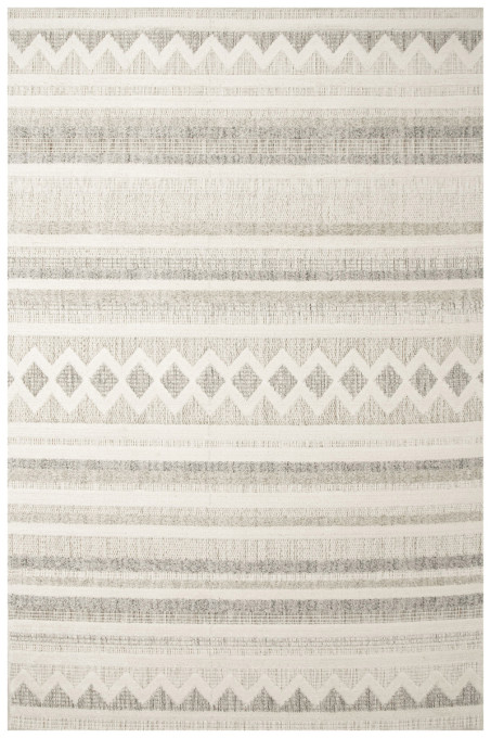 Levně Koberec Cotton C102 Etno / kosočtverce, krémový / šedý / béžový