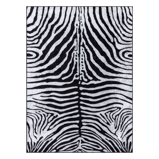 Koberec MIRO 51331.803 zebra, čierny / biely