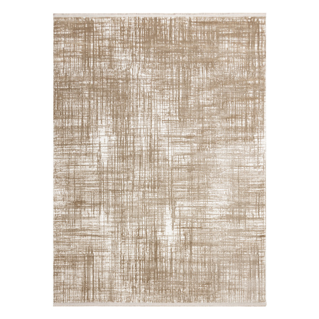 Koberec DUKE A0357 béžový, vintage / štrukturálny / strapce