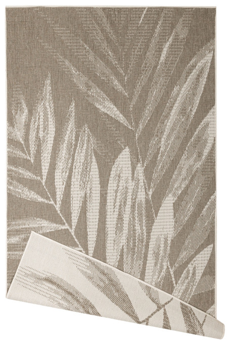 Šnúrkový obojstranný koberec Brussels 205768/10620 svetlobéžový / krémový