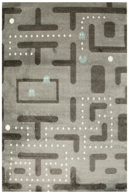 Detský koberec 9374B sivý / grafitový