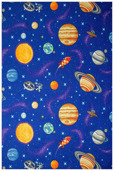 Detský koberec Galaxy planéty, rakety