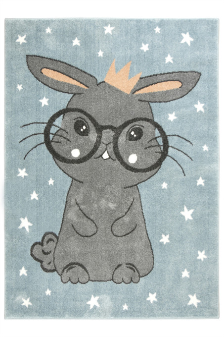 Detský koberec Lima 9377C tyrkysový/sivý