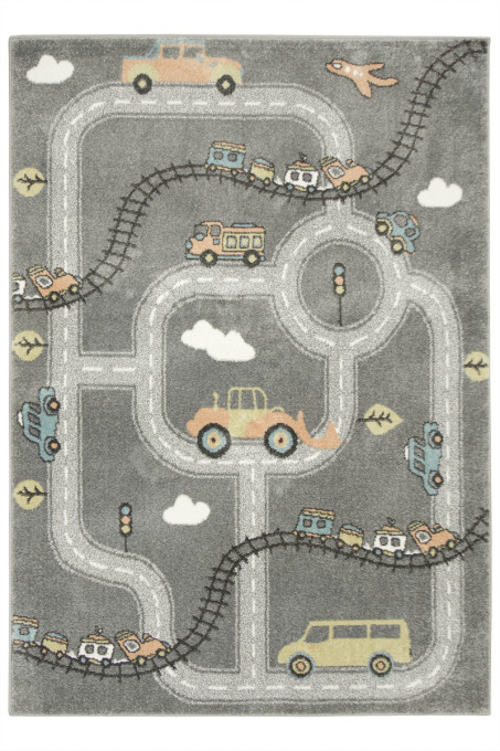 Detský koberec Lima C511A sivý