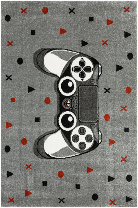Levně Koberec Lima G928C Gamepad světle šedý / tmavě šedý