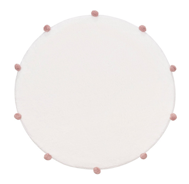 Koberec MELLOW biely / ružový