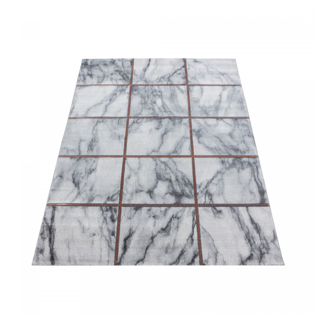 Koberec Naxos marmur sivo - hnedý