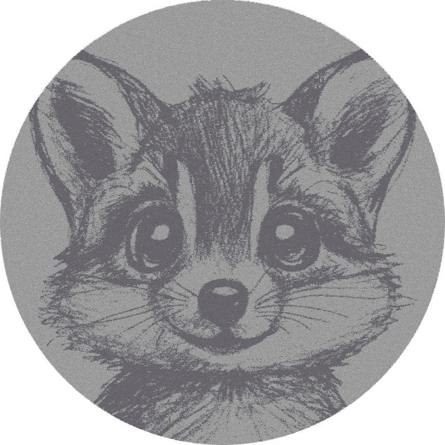 Koberec FD Soft Racoon sivý / popolový kruh