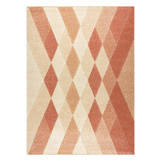 Koberec FEEL 5674/17911 ROMBY béžový / terakota