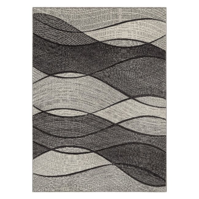 Koberec FEEL 5675/16811 vlny, sivý / antracitový / krémový