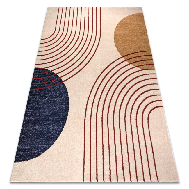 Koberec FUSION 0001 béžový / bordový