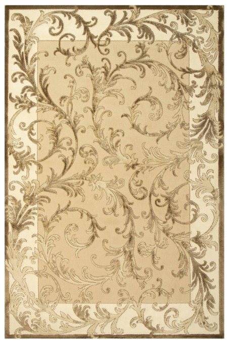 Koberec Galya K4084A Listy hnedý / béžový