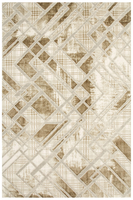 Koberec Garda P1149 béžový / krémový, kosoštvorce / mramor