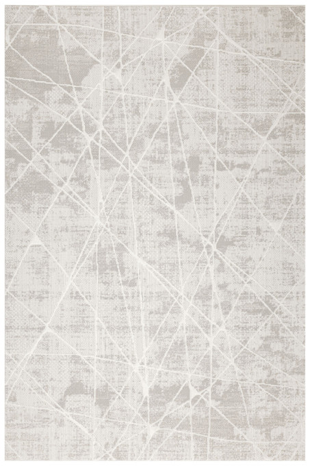 Koberec Illusion H017A sivý / krémový, mramor / línie