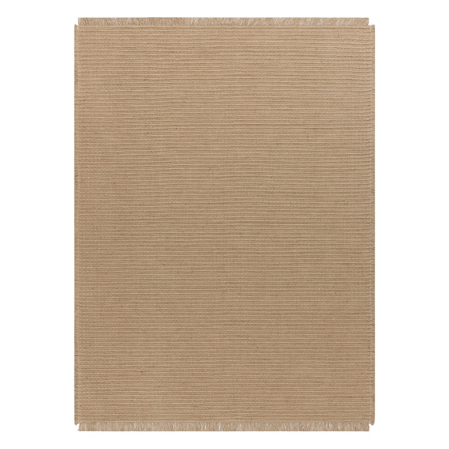 Koberec JUTE 3651 so strapcami, tmavobéžový