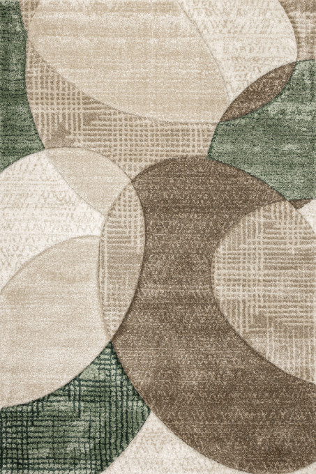 Koberec Kandy N390A fľaškovo zelený / béžový