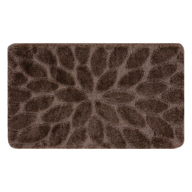 Kúpeľňový koberček SUPREME LINES kamienky, hnedý