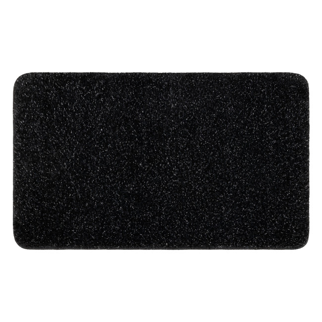 Kúpeľňový koberček SYNERGY glamour / lurex, čierny