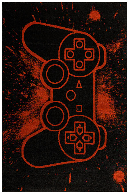 Koberec Lima G932A Gamepad čierny / svetločervený