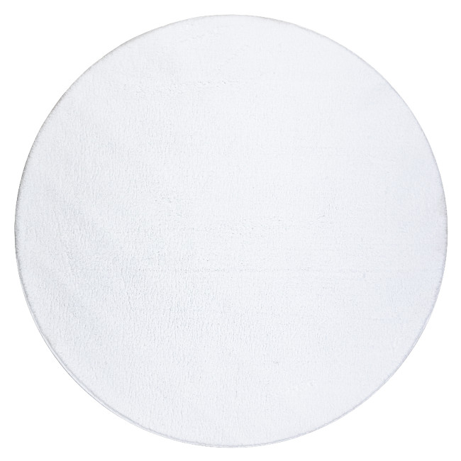 Koberec LINDO biely kruh