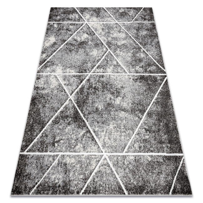 Levně Koberec MATEO 8031/644 geometrický, trojúhelníky - strukturální šedý