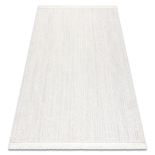 Koberec NANO EN14A Romby biely