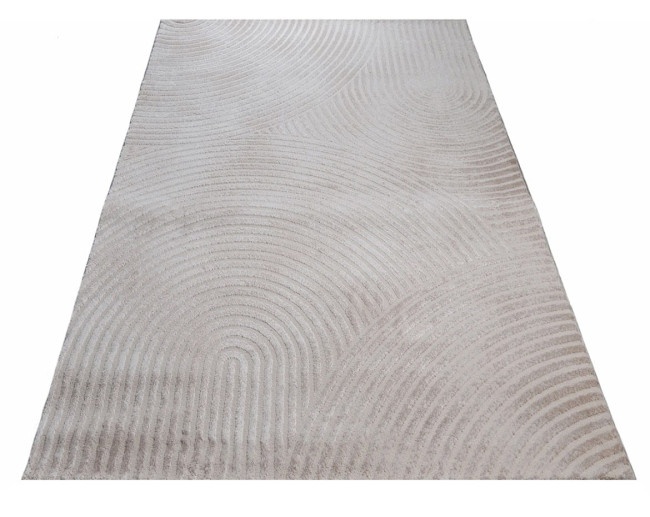 Koberec 3D Anett geometrický, béžový