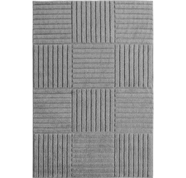 Koberec Square 3D Art sivý