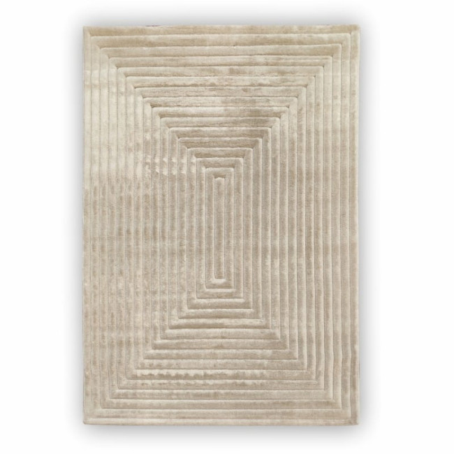 Koberec Lily 3D geometrický, béžový