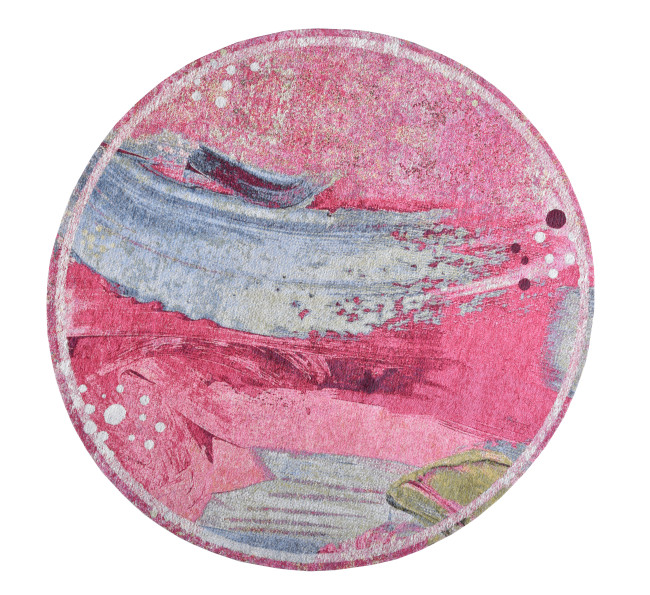 Koberec COSIMA ružový kruh