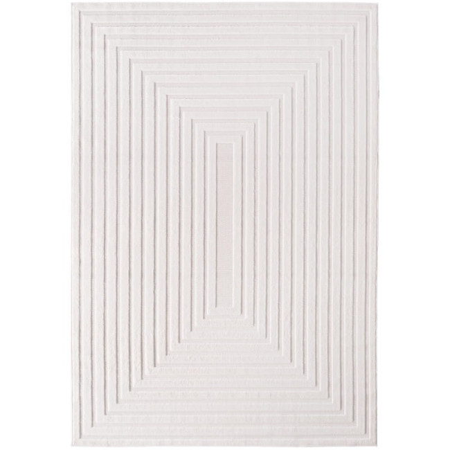 Koberec Doha 3D rám, krémový