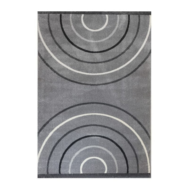 Koberec LARA kruhy, sivý