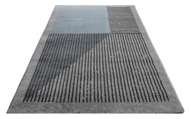 Koberec LARA sivý / modrý