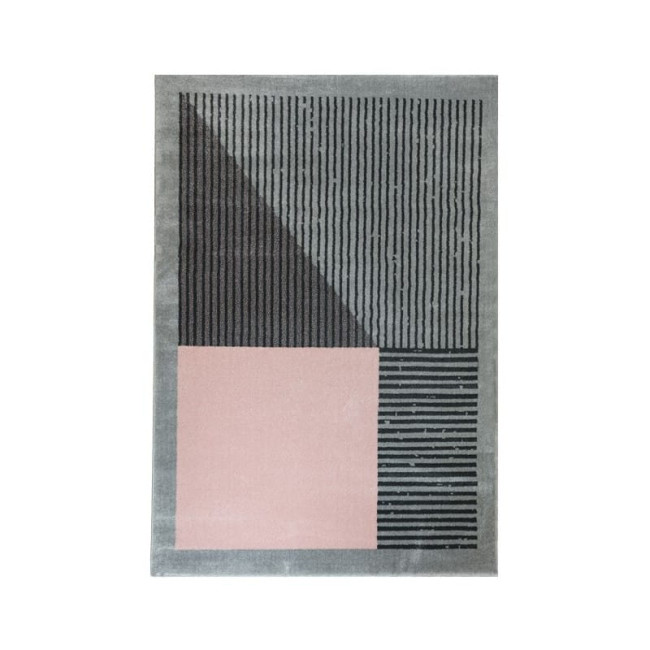 Koberec LARA sivý / ružový