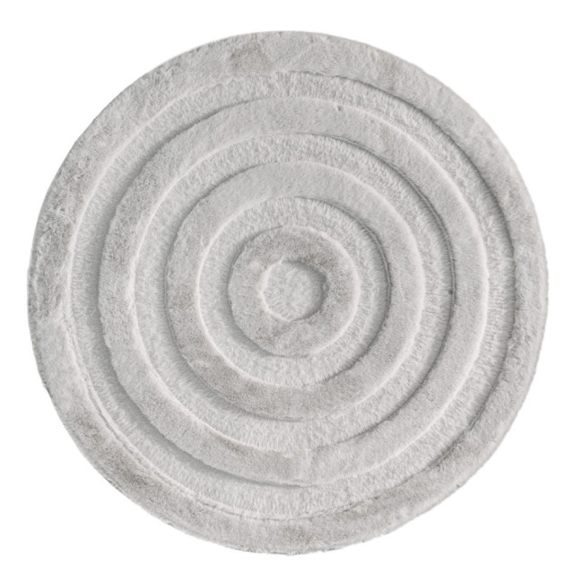 Koberec MOYO CIRCLE strieborný