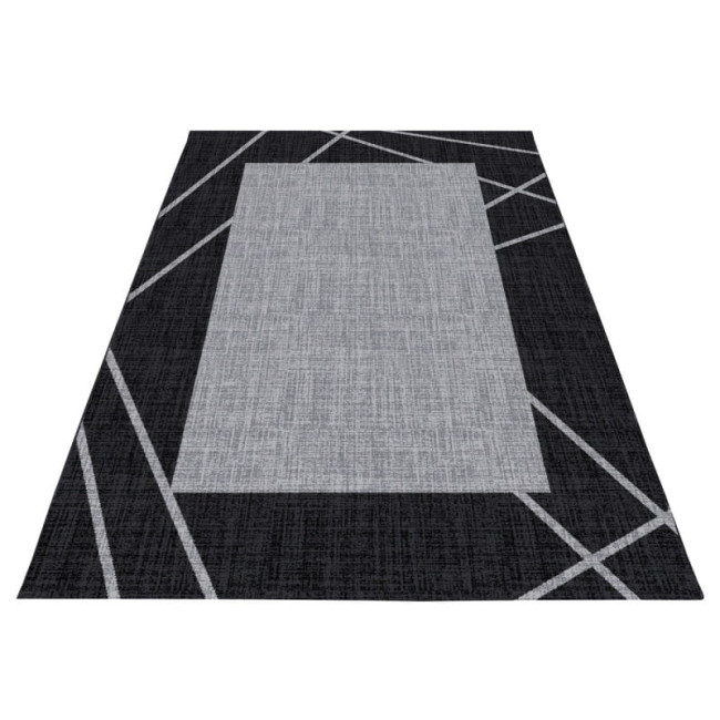 Koberec Parma čierno sivý