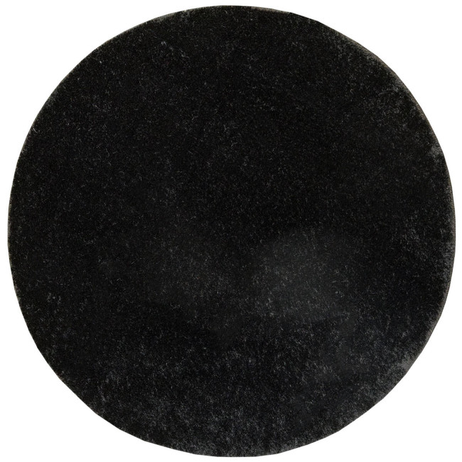 Kúpeľňový koberček Malmo čierny, kruh