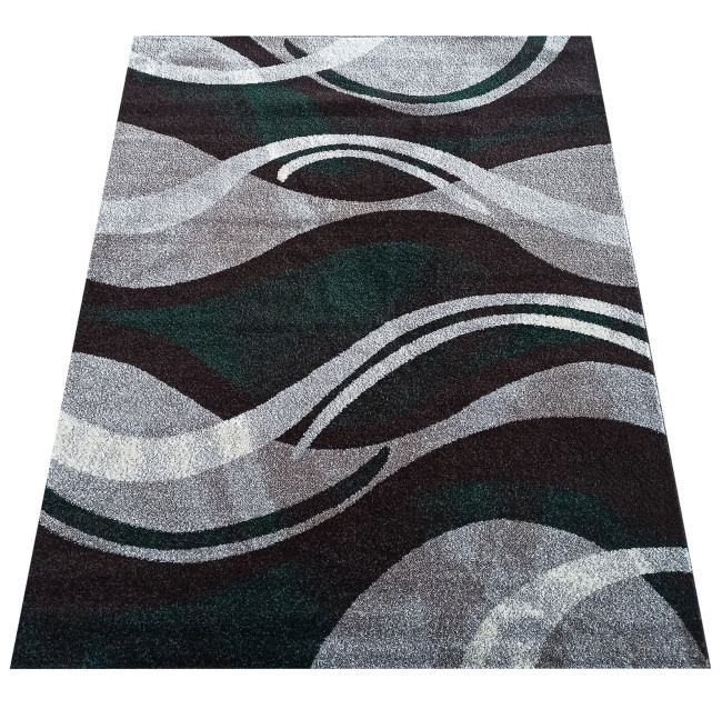 Koberec OTTO 01 sivý / zelený