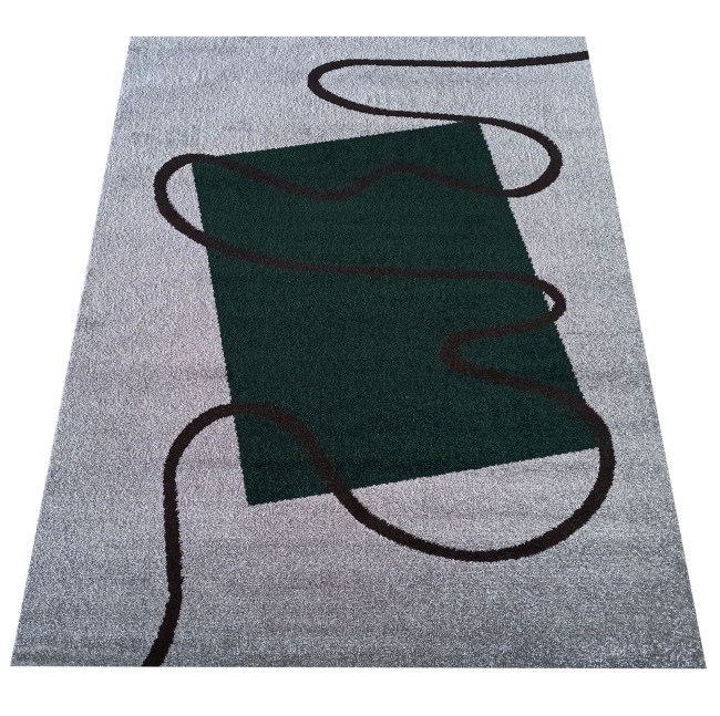 Koberec OTTO 08 sivý / zelený