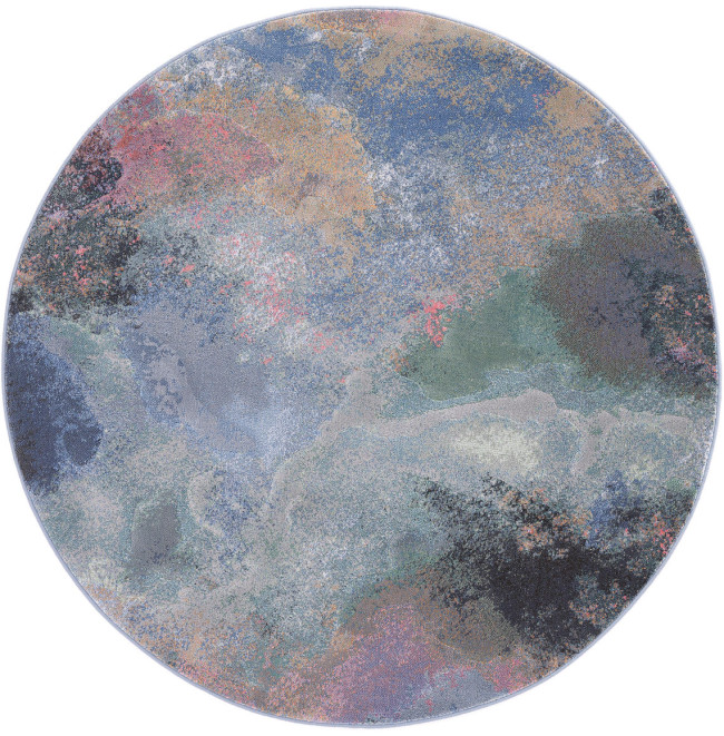 Koberec RAGOLLE Argentum 63934 5626 kruh