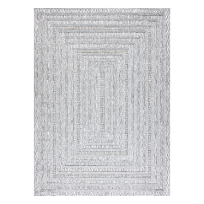 Koberec SANTO SIZAL 0999 geometrický, sivý