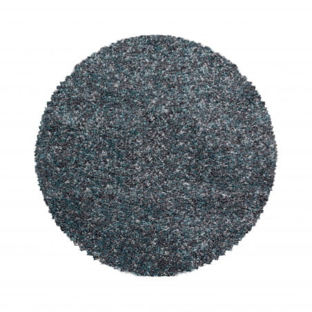 Koberec Enjoy modrý / viacfarebný kruh