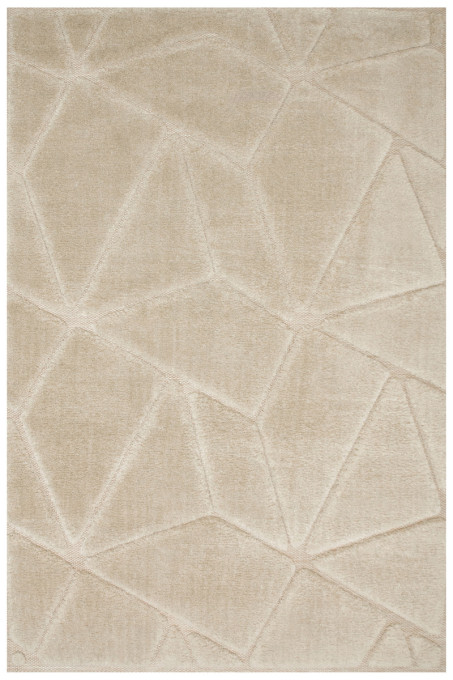Koberec Shaggy Lula Soft IM87A trojuholníky, béžový