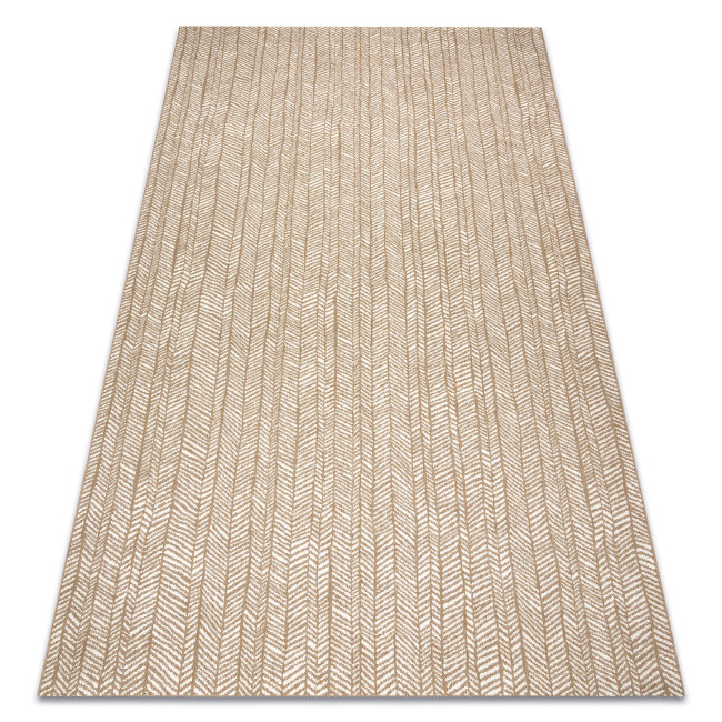 Levně Koberec SIZAL FLAT 48964265 rybí kost, béžový / naturální