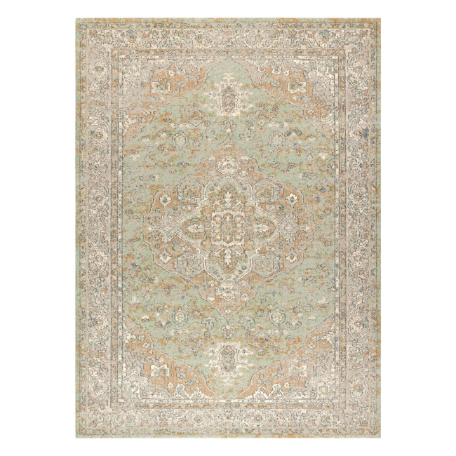 Koberec SOHO 477.01.LA402 OSTA rozeta naturálny zelený / béžový