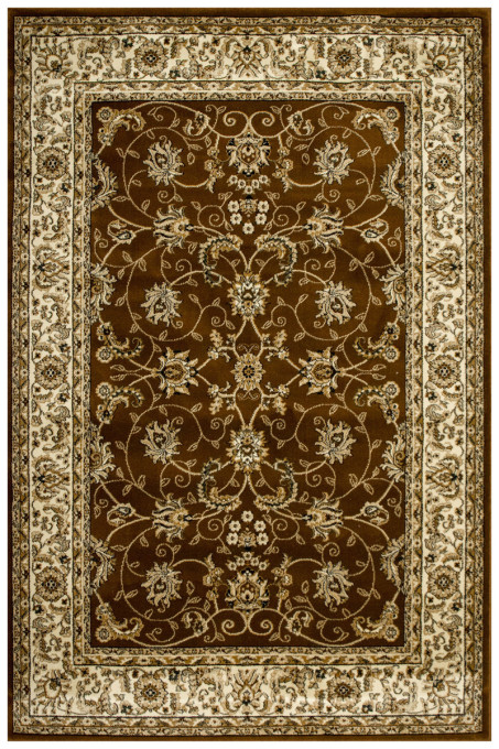 Koberec Super Rose 2338A ornament hnedý / béžový / krémový